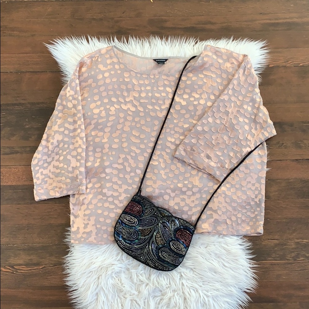Club Monaco sheer blouse